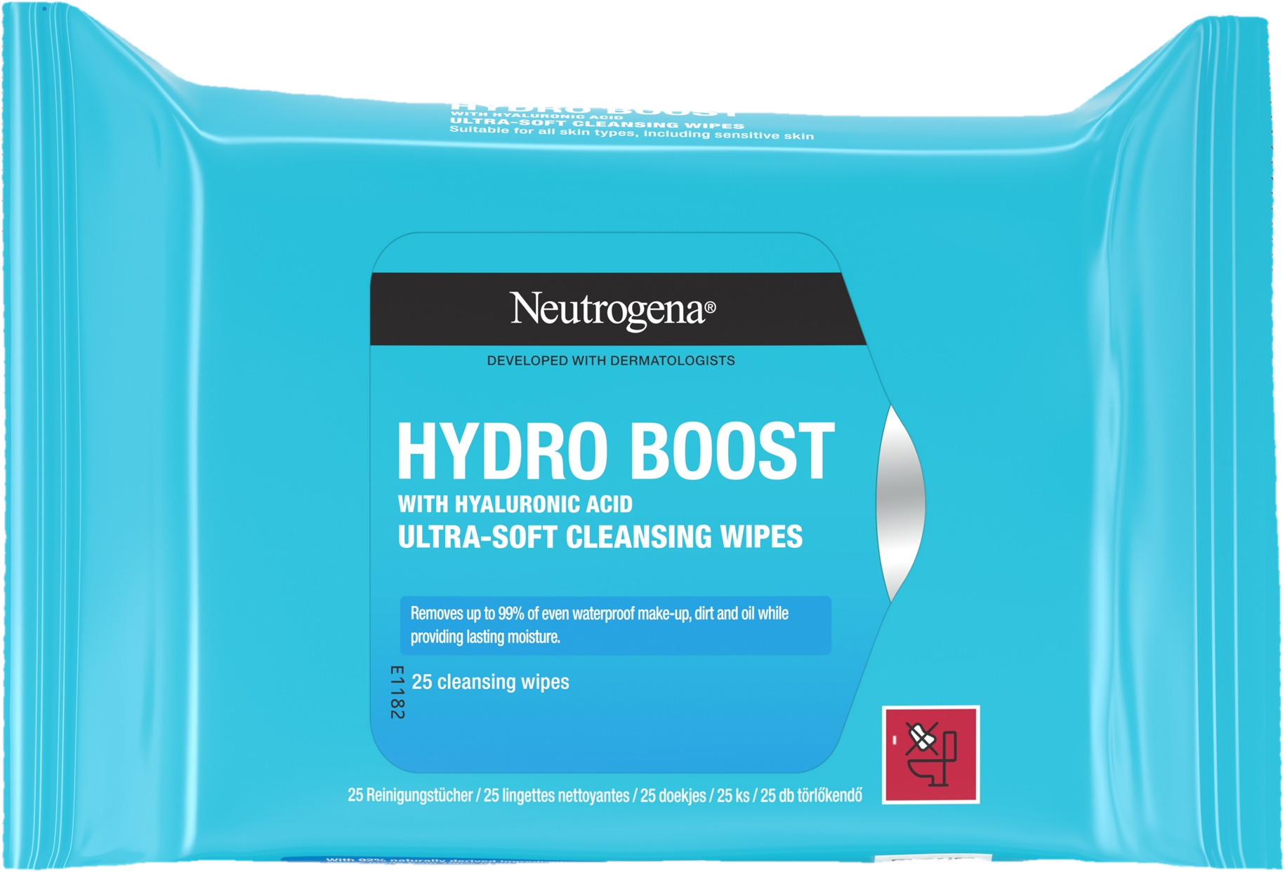 NEUTROGENA Hydro Boost Ultra gyengéd arctisztító törlőkendő 25 db
