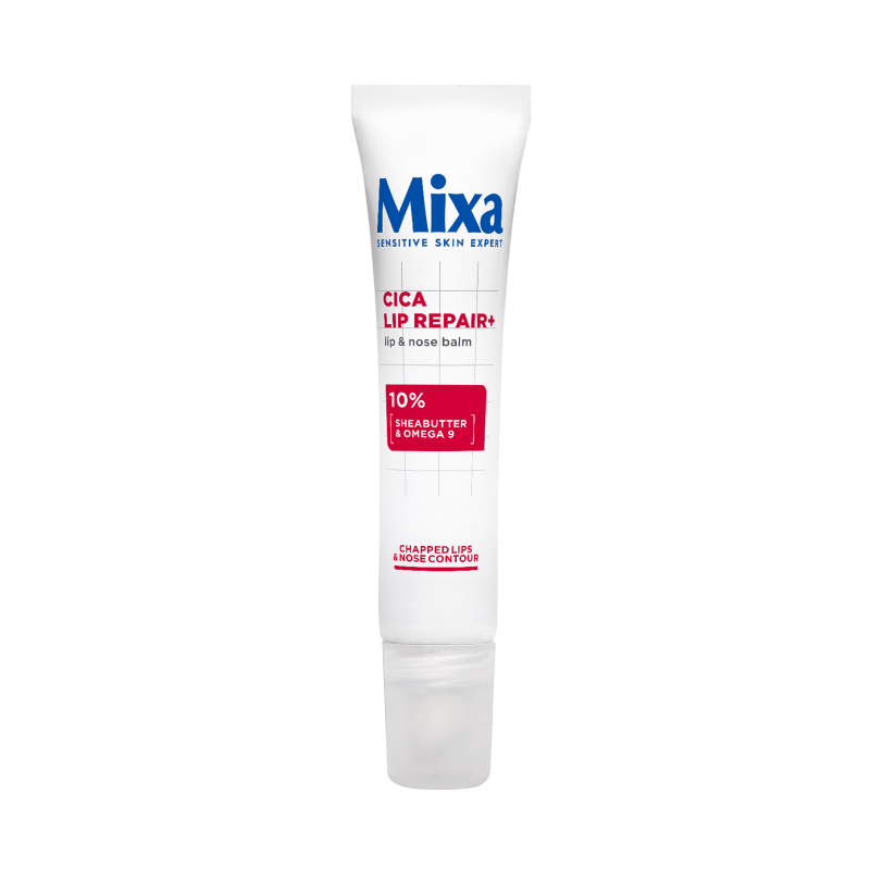 Mixa Cica Lip Repair+, regeneráló balzsam ajkakra és orra, 10 ml