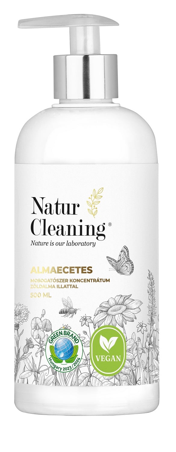 Naturcleaning Mosogatószer Koncentrátum Almaecetes zöldalma illattal
