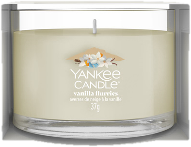 Yankee Candle gyertya kis üvegben  / Vanilla Flurries illatú