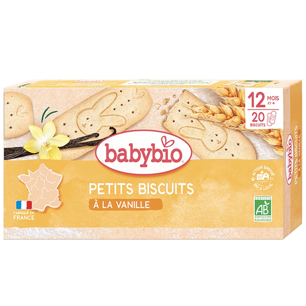 BabyBio Vaníliás babakeksz 12 hónapos kortól