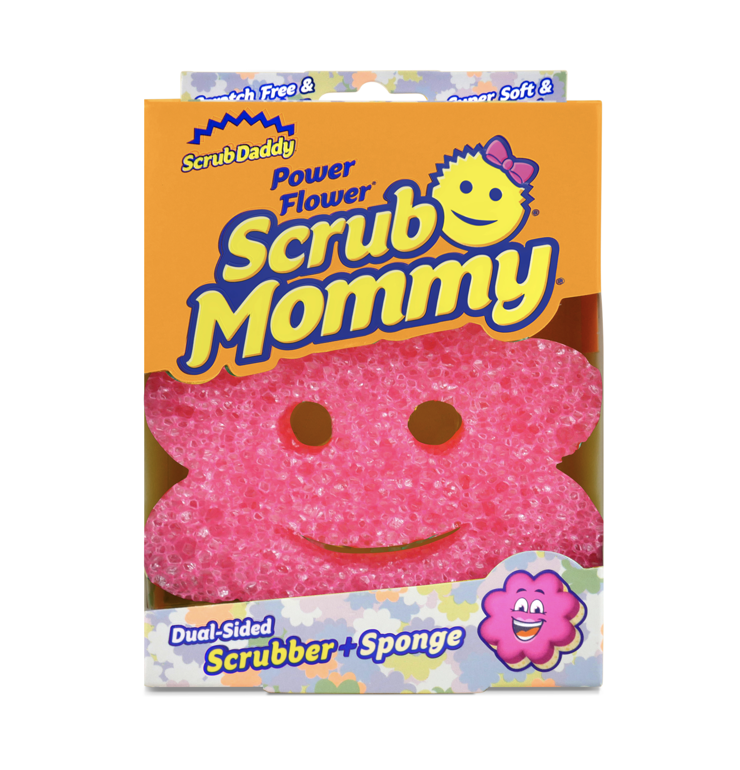 Scrub Mommy Power Flower pink