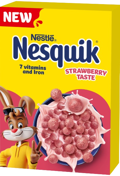 Nestlé Nesquik strawberry - Eperízű, ropogós gabonapehely vitaminokkal és vassal