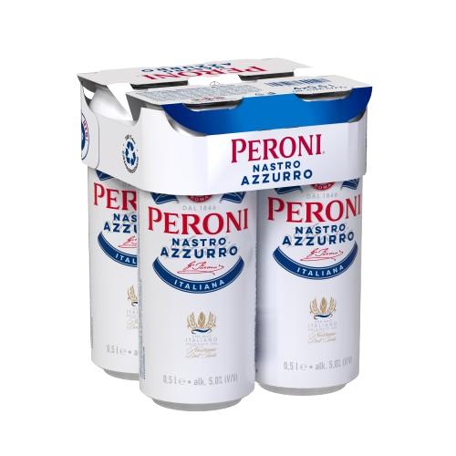 Peroni Nastro Azzurro minőségi világos sör 5% (4-es multipack)