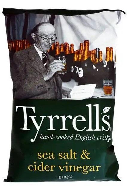 Tyrrells Burgonyachips tengeri sóval és almaecettel