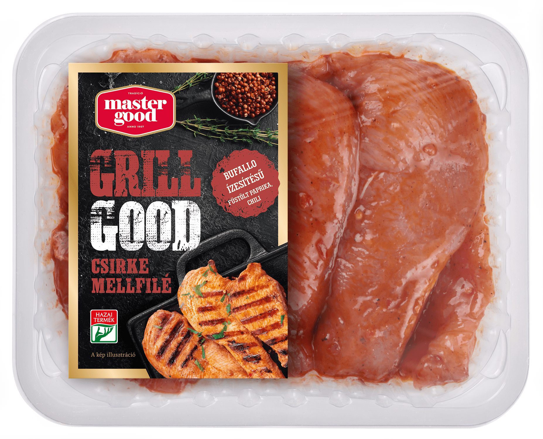 Csirke mellfilé BUFFALO ízesítéssel 500g