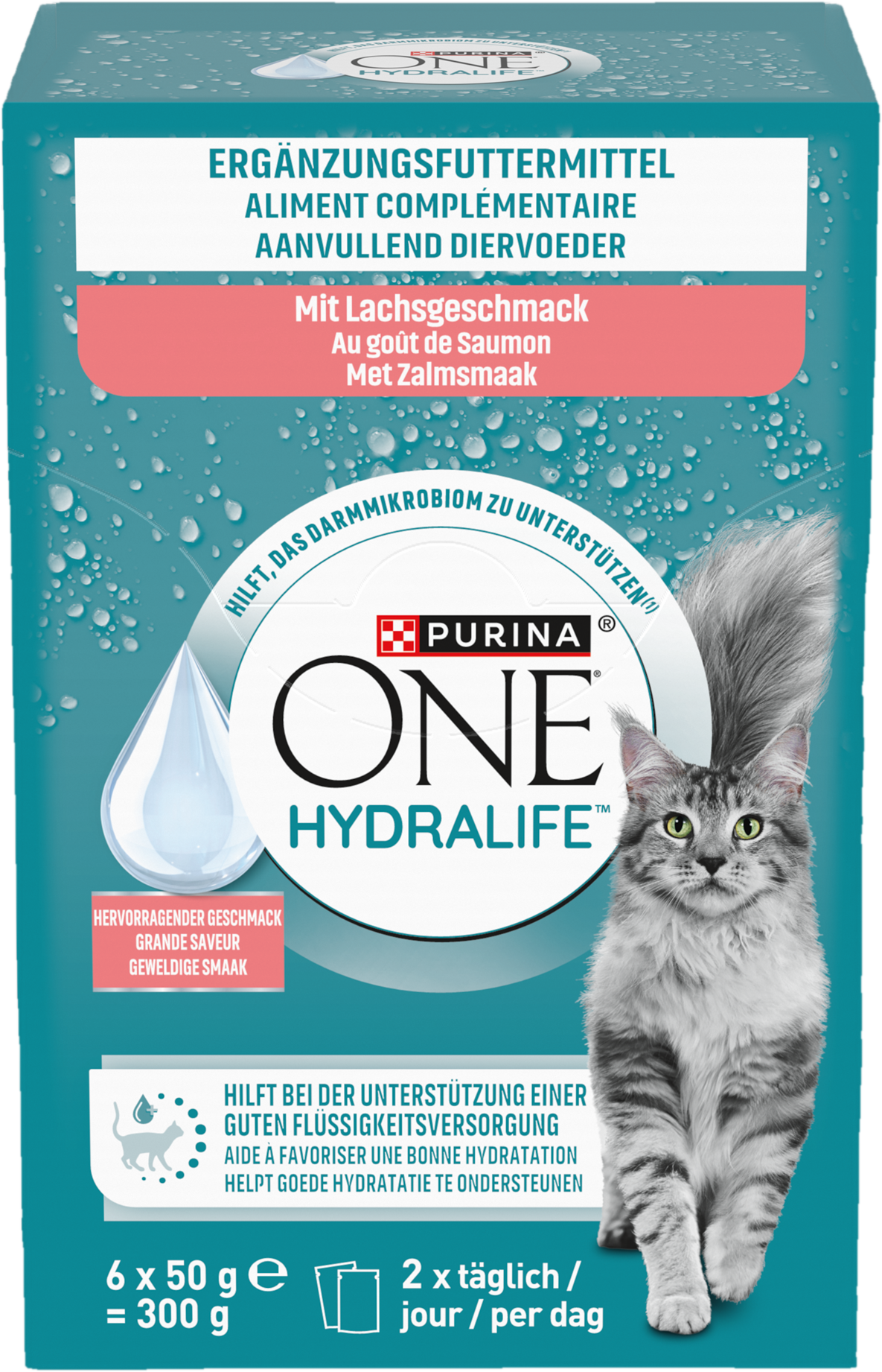 Purina One Hydralife kiegészítő nedves macskaeledel lazac ízesítéssel