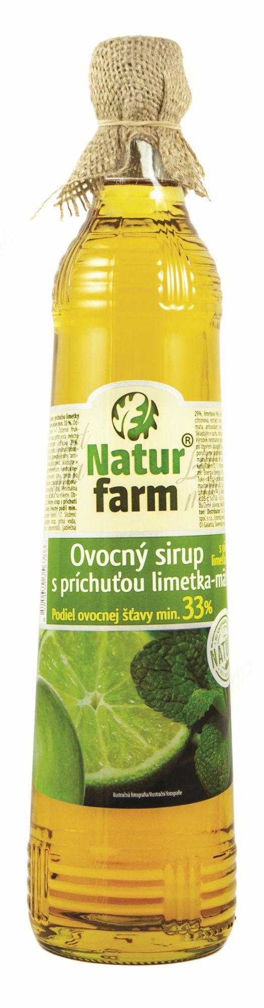 Natur Farm menta lime szörp