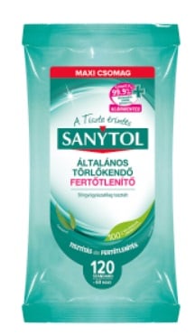 Sanytol Fertőtlenítő Törlőkendő