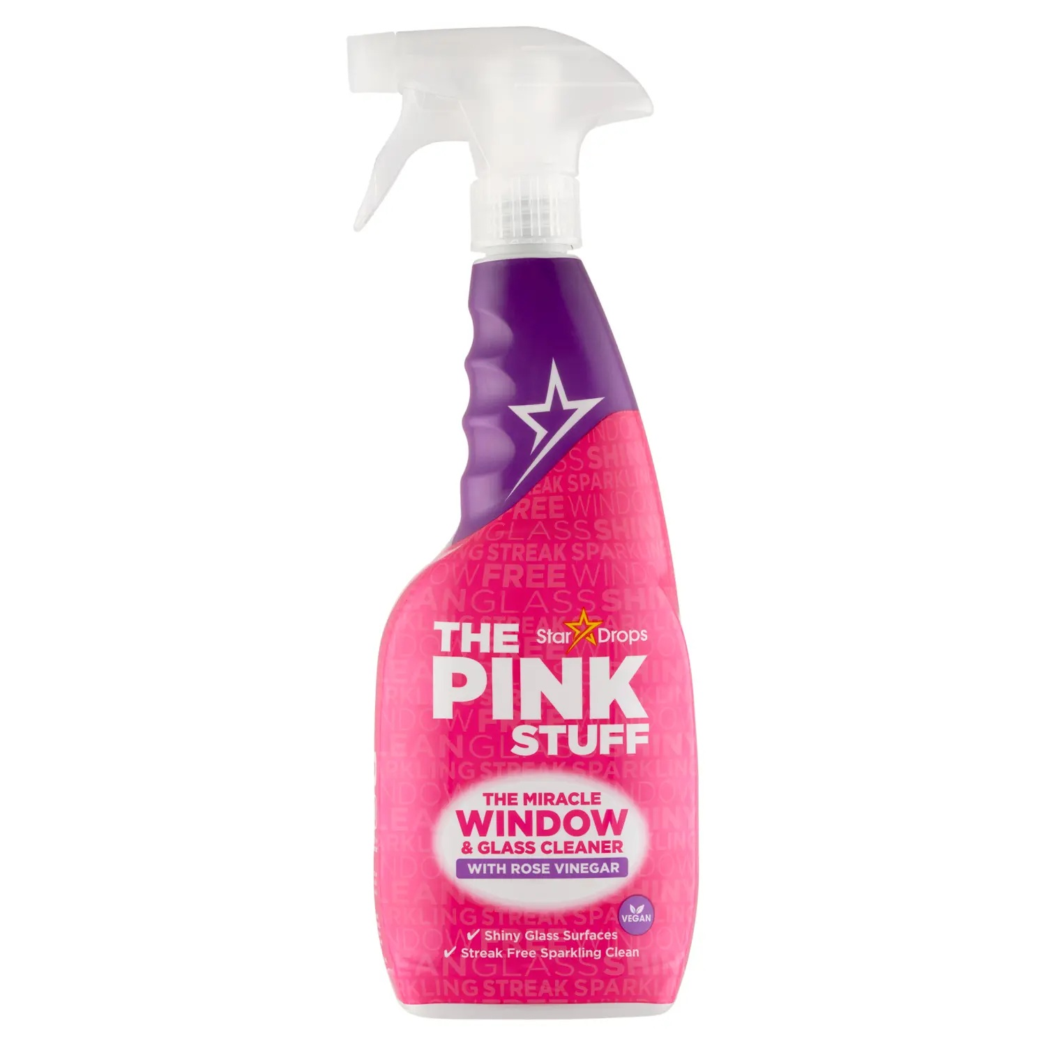 The Pink Stuff ablak- és üvegtisztító spray rózsaecettel