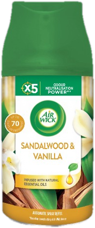 Air Wick Freshmatic Automata Légfrissítő Spray Utántöltő, Vanília és Szantálfa, 250ml