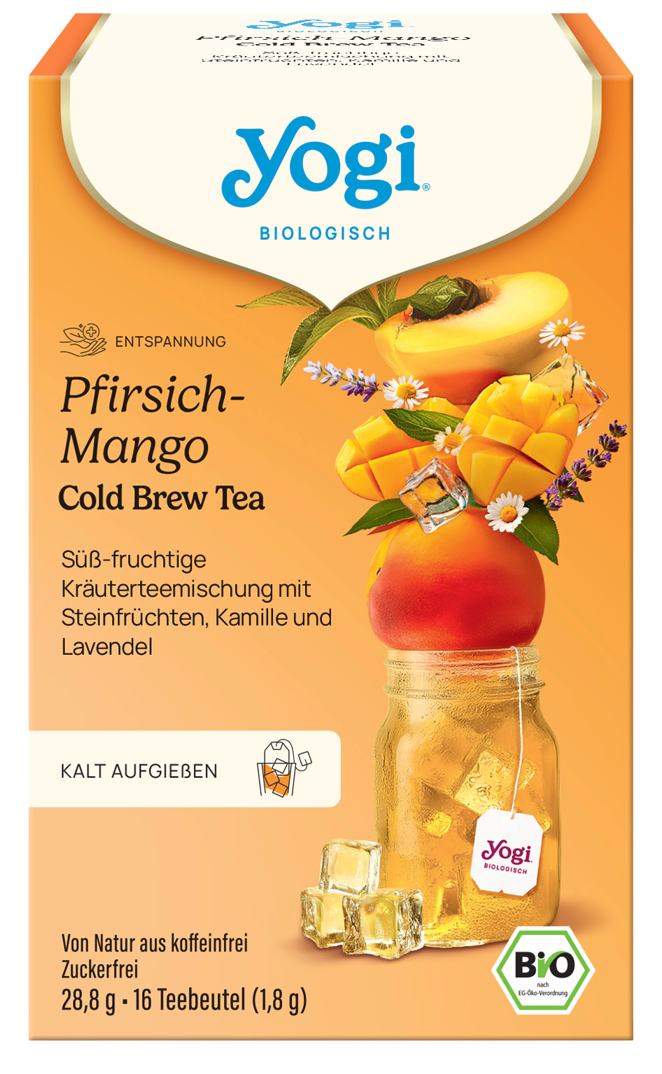 Yogi® Cold brew Őszibarackos-mangós bio jeges tea