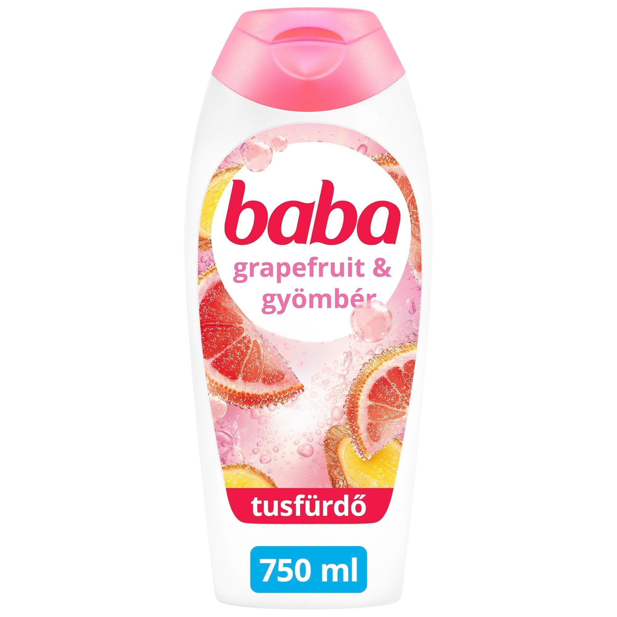 BABA Pink Limonádé tusfürdő Grapefruit és gyömbér illat, 750 ml