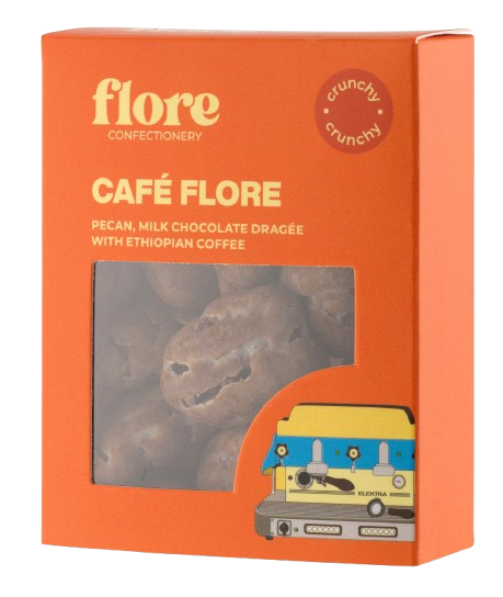 Flore Confectionery Café Flore drazsé: pekándió, kávés tejcsokoládé drazsé
