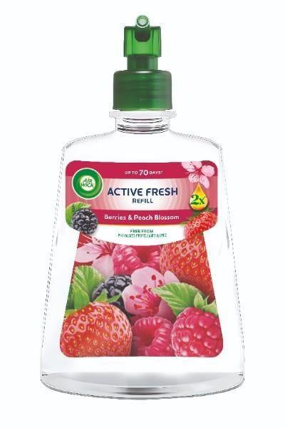 Air Wick Active Fresh Automata Légfrissítő spray utántöltő, Erdei gyümölcs és barackvirág, 228ml