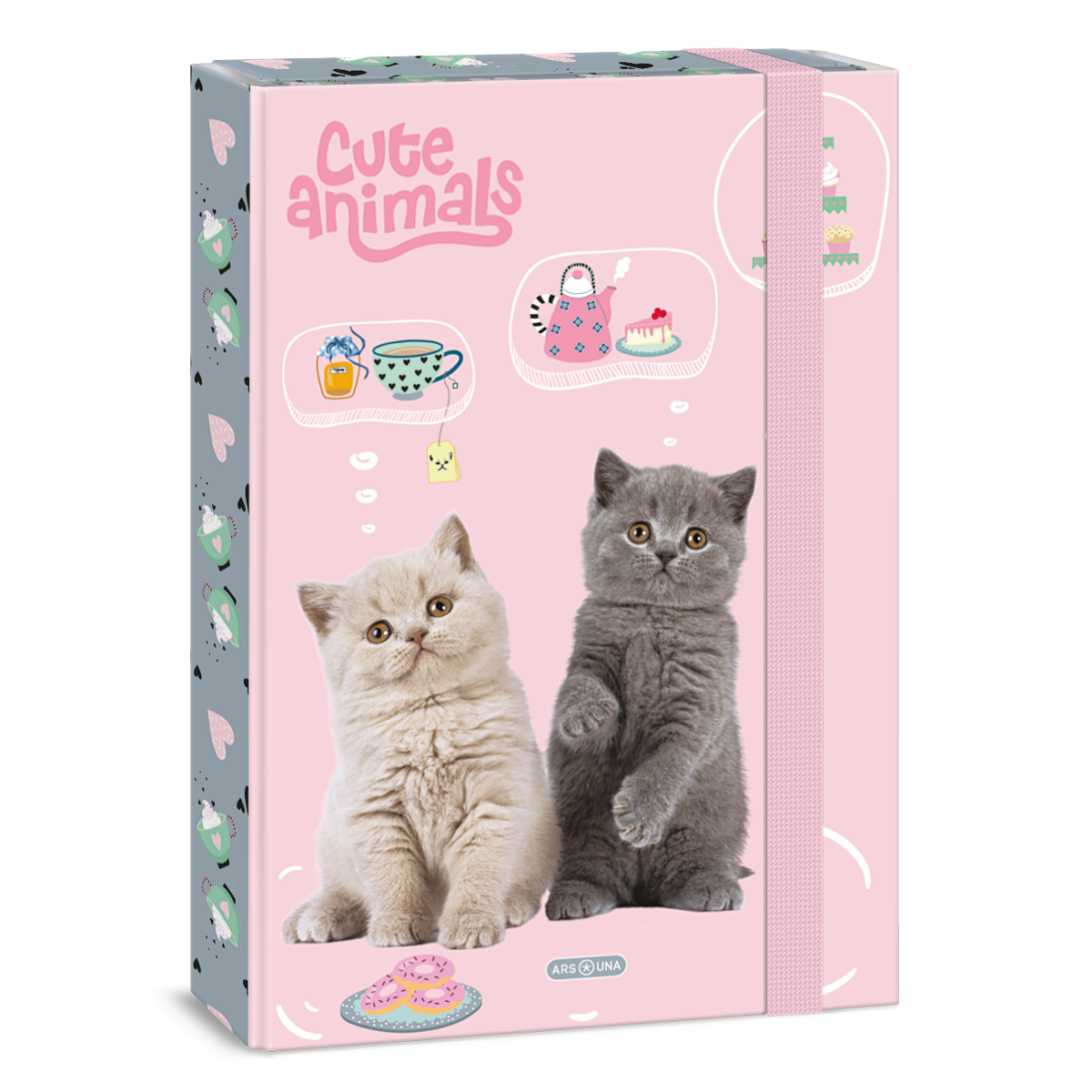 Ars Una A/4 füzetbox Cute animals-Tea party (5532)