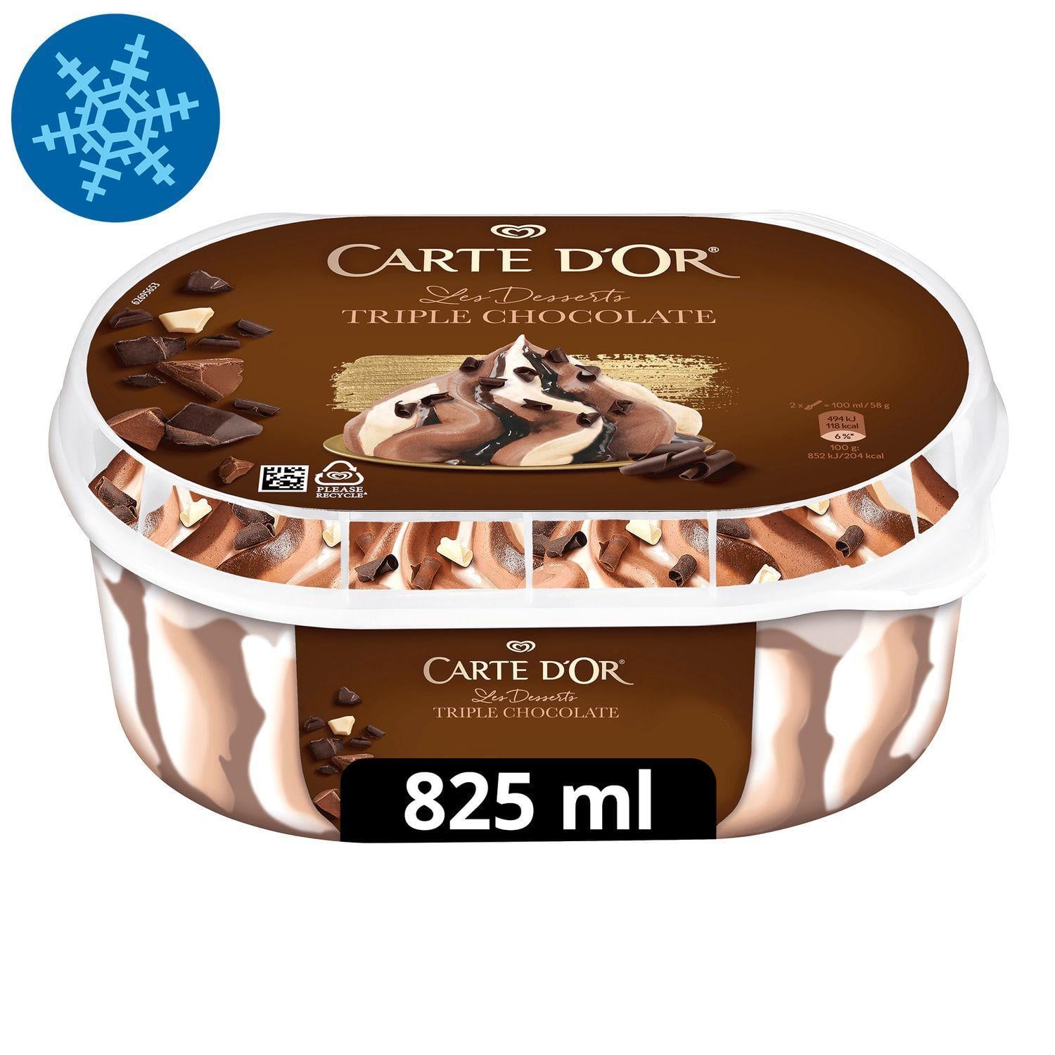 CARTE D'OR Jégkrém Tripla csoki