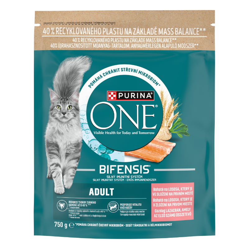Purina One Lazacban gazdag száraz macskaeledel 750g