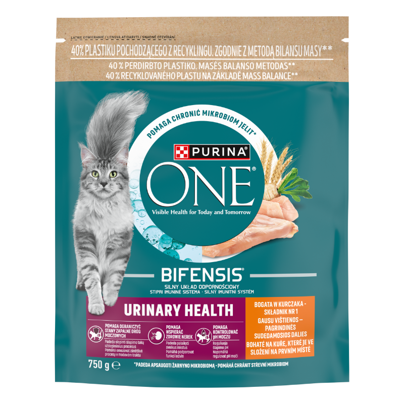 Purina One URINARY HEALTH Csirkében gazdag száraz macskaeledel 750g