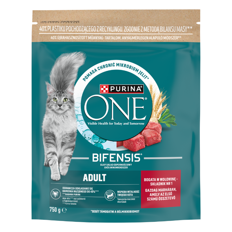 Purina One Marhában gazdag száraz macskaeledel 750g