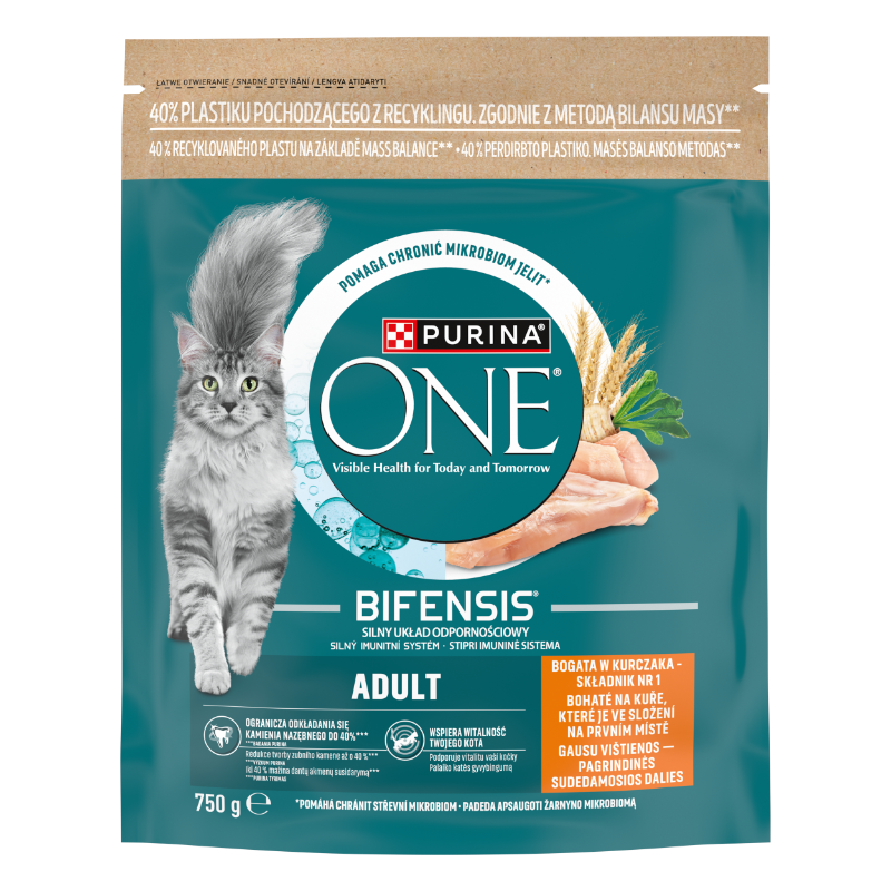Purina One Csirkében gazdag száraz macskaeledel 750g
