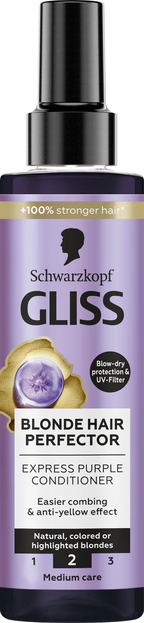 Gliss balzsam Express Repair Lila hamvasító
