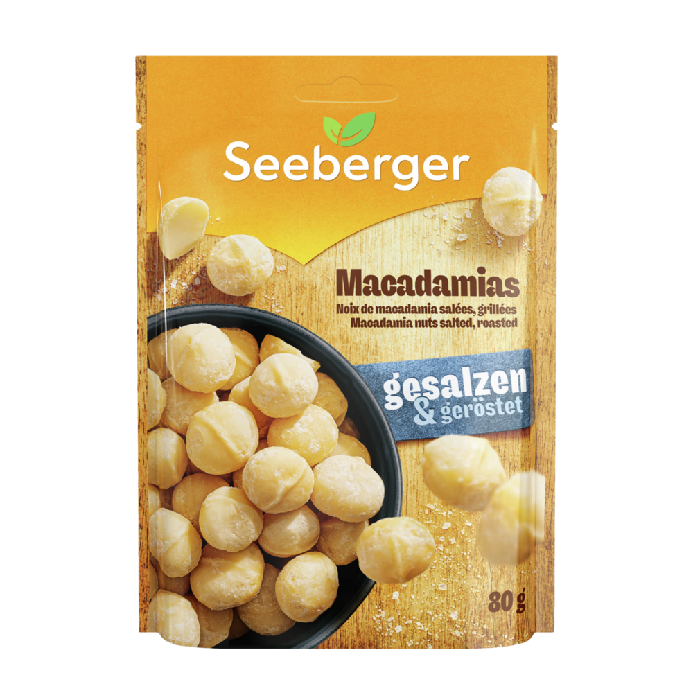 Seeberger macadám dió, pörkölt, sózott
