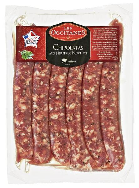 Les Occitanes provanszi fűszernövényes chipolata nyers sertéskolbász