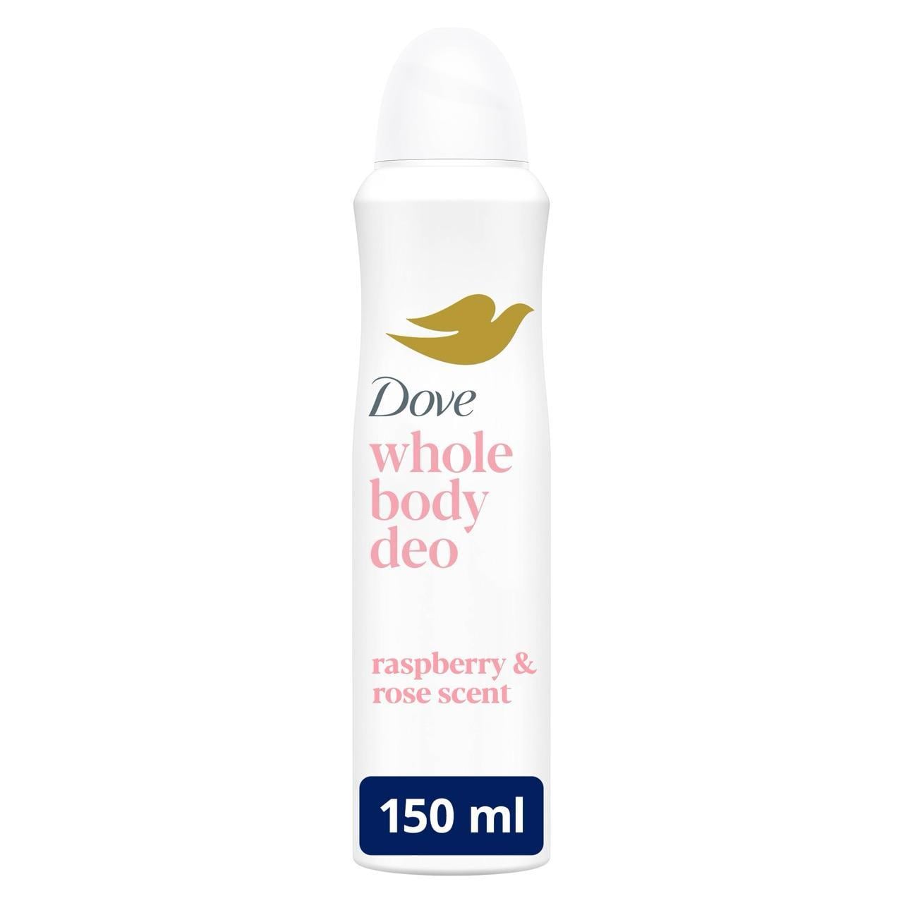 Dove Málna & Rózsa illatú teljes test dezodor, 150 ml