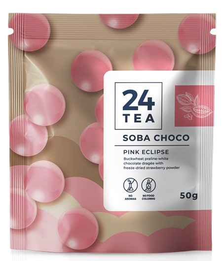 24tea Soba Choco Pink Eclipse epres fehércsokis drazsé