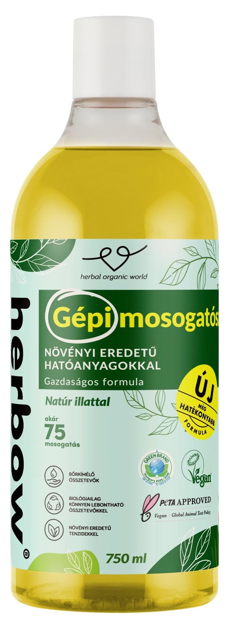 Herbow gépi mosogatószer - Natúr illattal