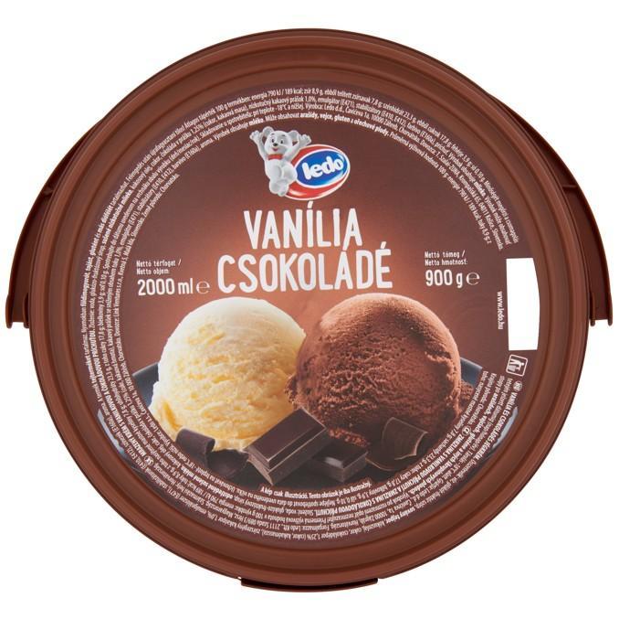 Ledo Vanília-csokoládé jégkrém