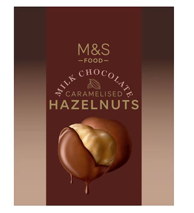 Marks & Spencer Tejcsokoládés karamellizált mogyorószemek