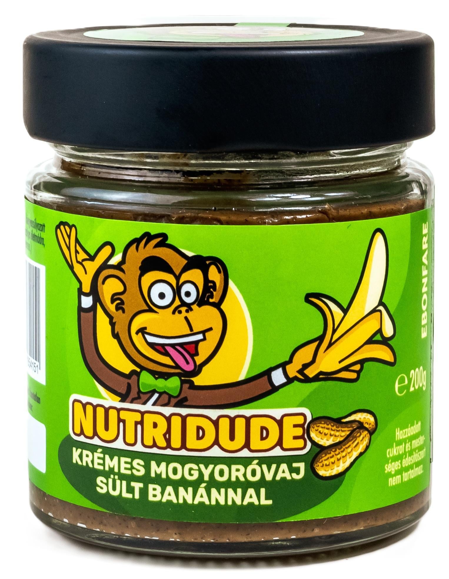 NutriDude Krémes mogyoróvaj sült banánnal