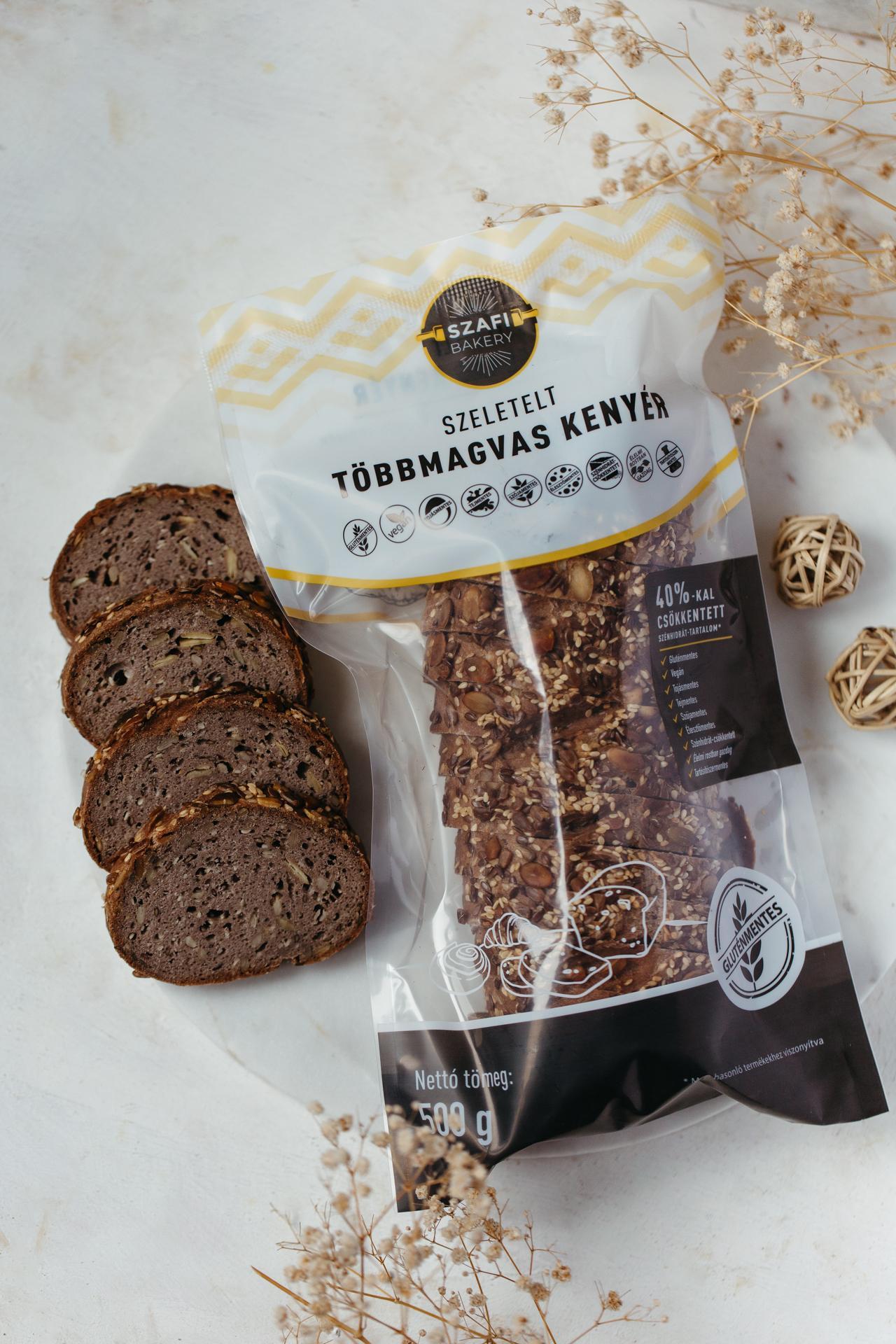 Szafi Bakery Szeletelt Többmagvas kenyér (gluténmentes)