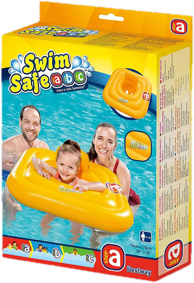 Bestway 32050 Baba úszóka - sárga 76 x 76 cm
