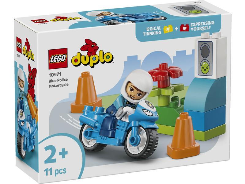LEGO DUPLO Town 10471 Kék rendőrségi motorkerékpár