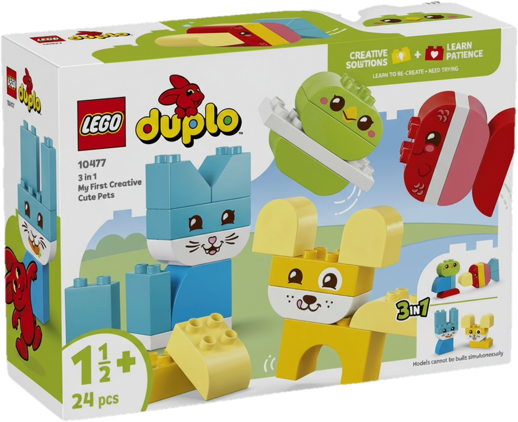 LEGO Duplo my first 10477 Kreatív és aranyos, 3 az 1-ben