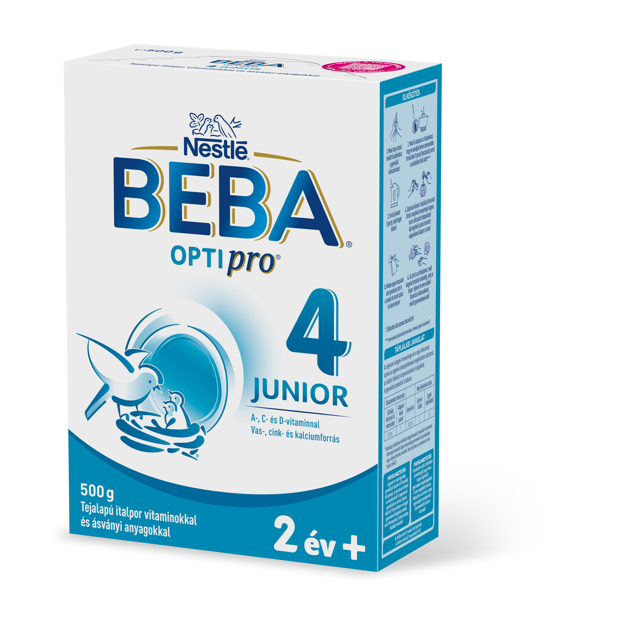 BEBA Optipro 4 Junior tejalapú italpor vitaminokkal és ásványi anyagokkal