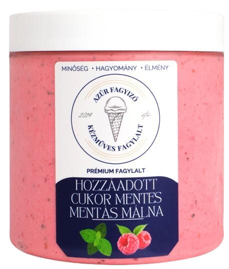Azúr Hozzáadott Cukor Mentes Mentás Málna fagylalt