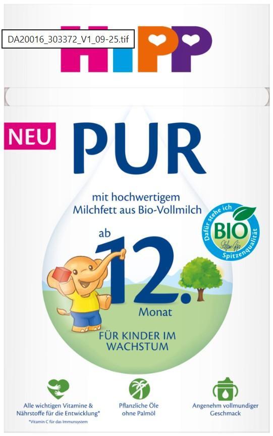 HiPP PUR BIO Tejalapú Gyermekital 12 hónapos kortól