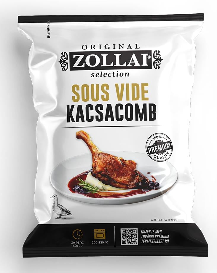 Zollai Sous-vide kacsacomb rozmaringos-fokhagymás