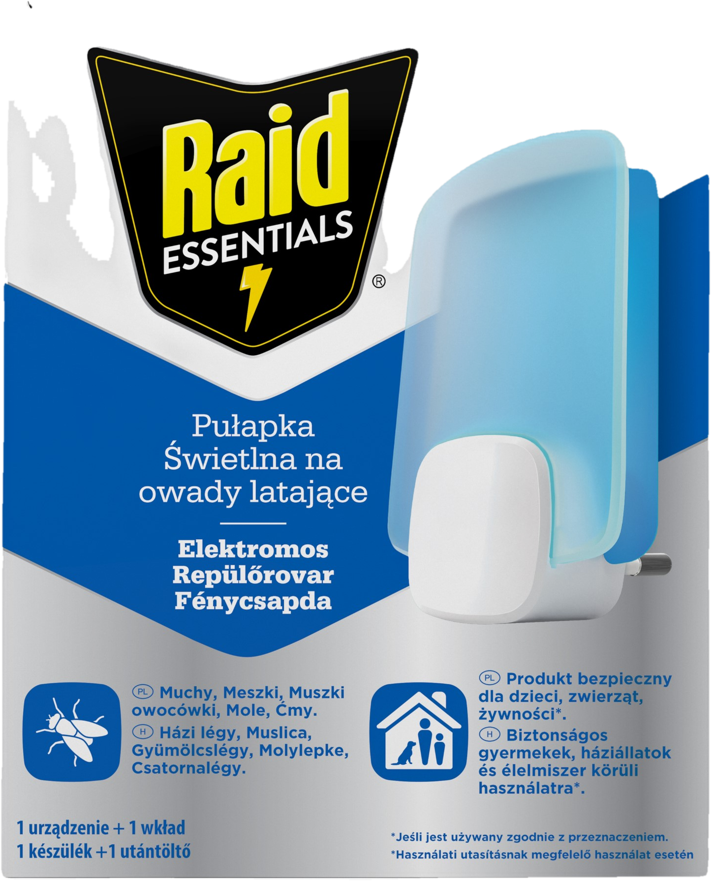Raid Essentials Elektromos repülőrovar fénycsapda készülék