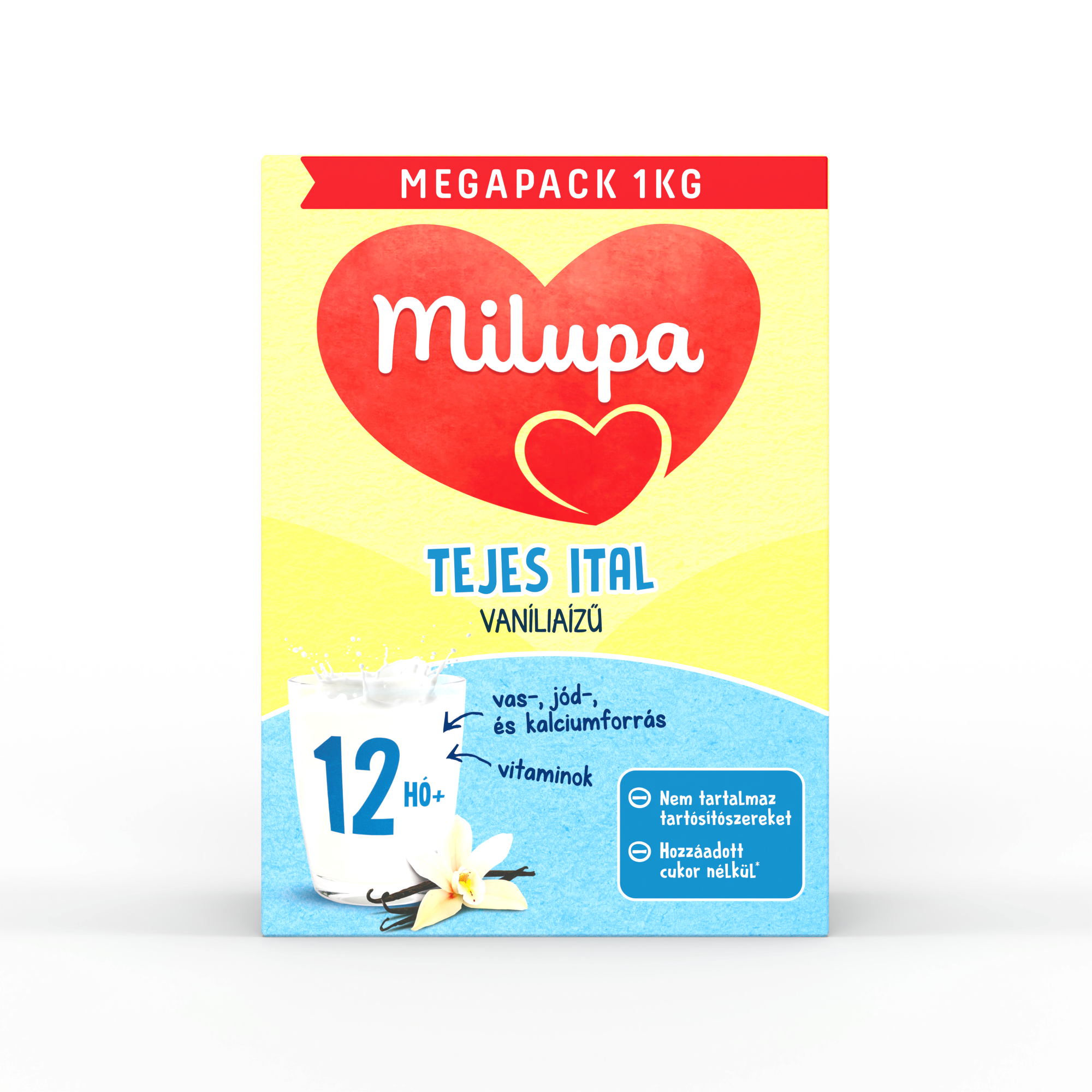 Milupa vaníliaízű tejes ital 2*500 g 12 hónapos kortól