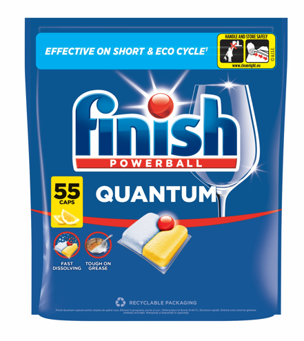 Finish Quantum All in 1 mosogatógép kapszula citromos illatú