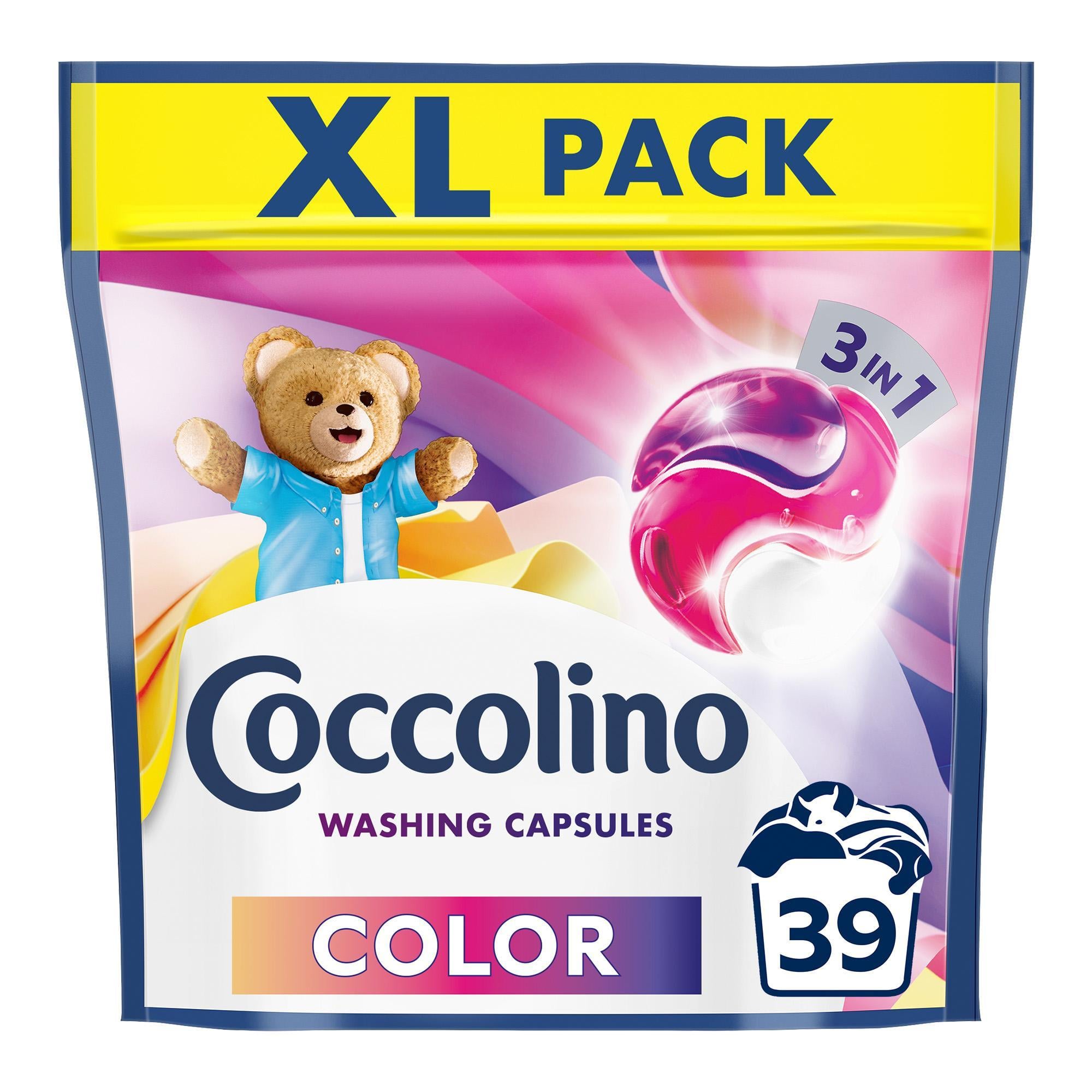 Coccolino 3in1 Color mosókapszula színes ruhákhoz, 39 db