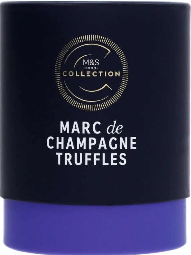 Marks & Spencer Belga tejcsokoládé pralinék Marc de Champagne ízű töltelékkel