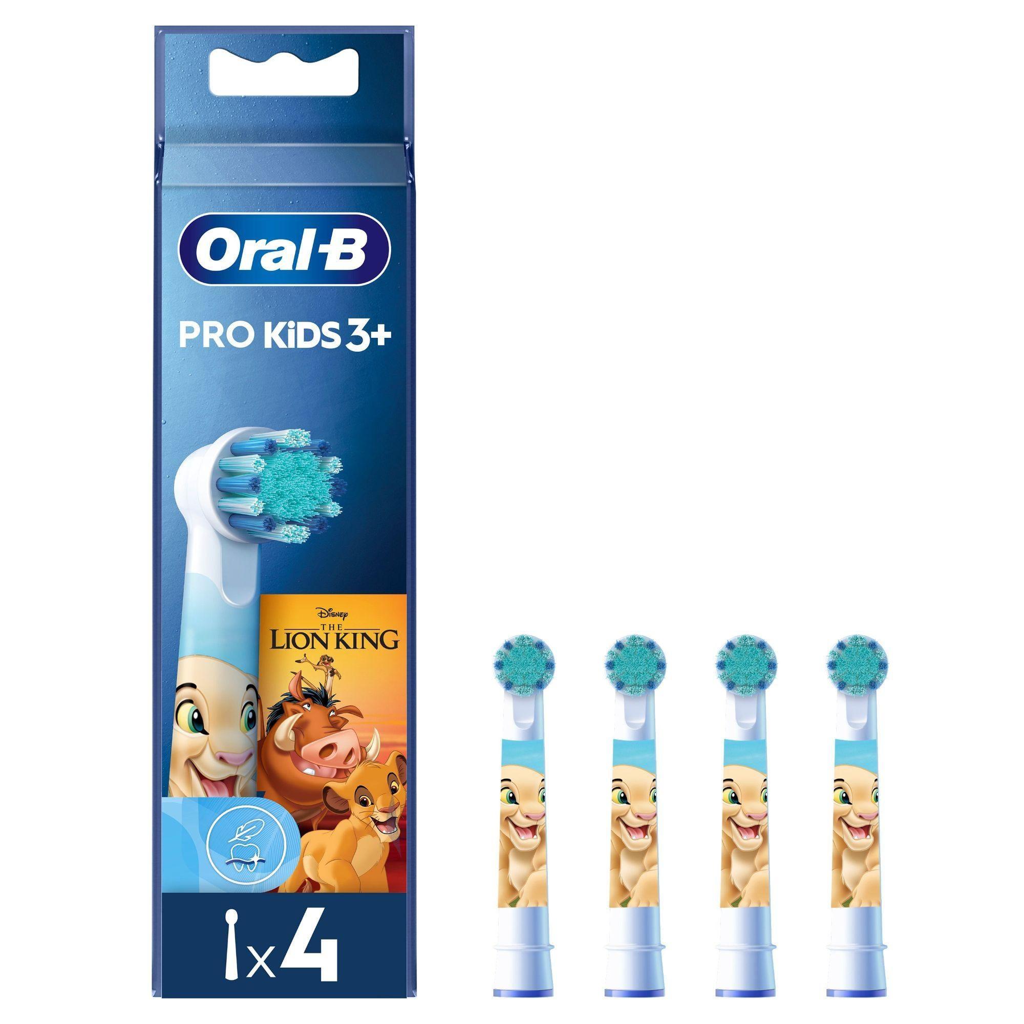 Oral-B Pro Kids Pótfej Elektromos Fogkeféhez 3 Éves Kortól, Oroszlánkirály, 4 db