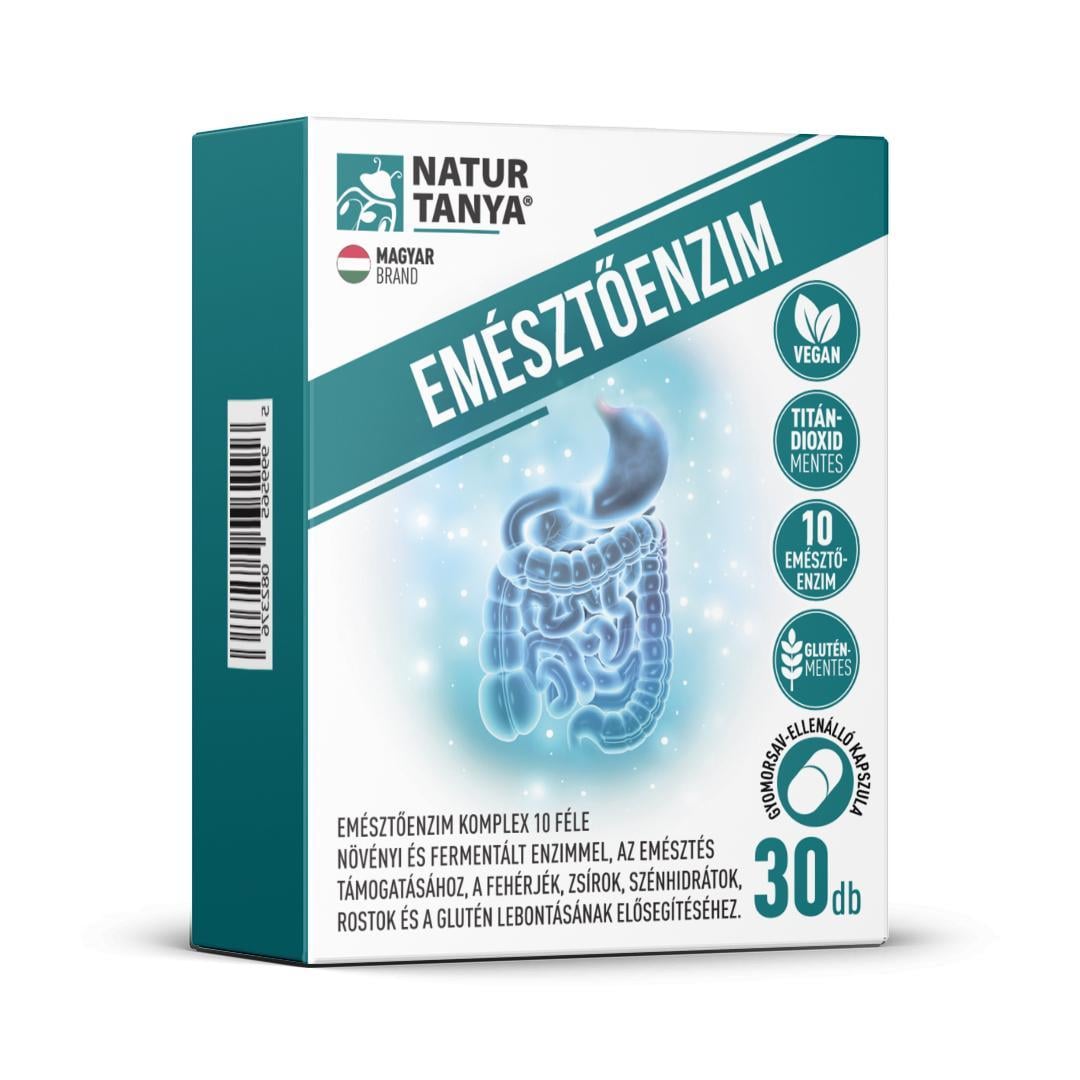 Natur Tanya® Emésztőenzim komplex 10 féle enzimmel 30 db