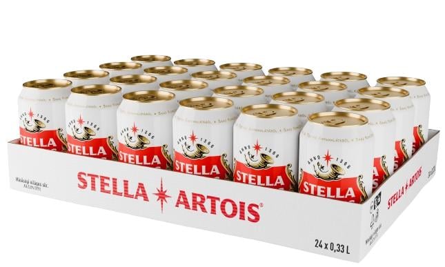 Stella Artois 0,33l doboz x24 – tálcás